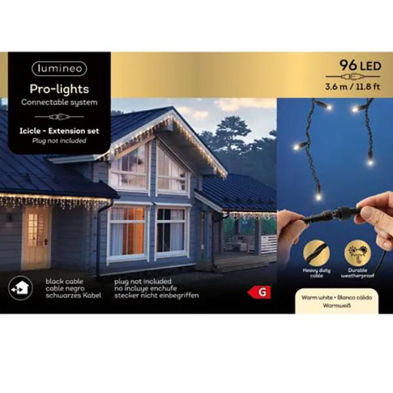  Novogodišnja led rasveta 3,6 m toplo bela 96 l Pro-lights icicle Lumineo 493713 Novogodišnja led rasveta 3,6 m toplo bela 96 l Pro-lights icicle Lumineo 493713 Novogodišnja led rasveta 3,6 m toplo bela 96 l Pro-lights icicle Lumineo 493713