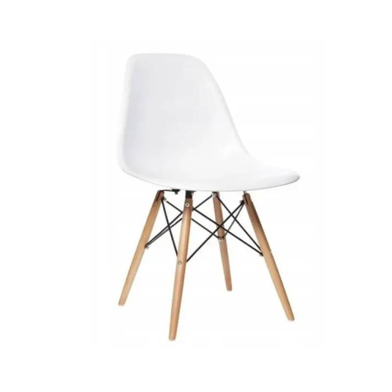 Trpezarijska plastična stolica Aurora bela Lemon 25-KS005